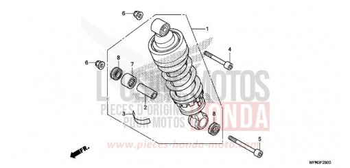 COUSSIN ARRIERE CB1000RAE de 2014